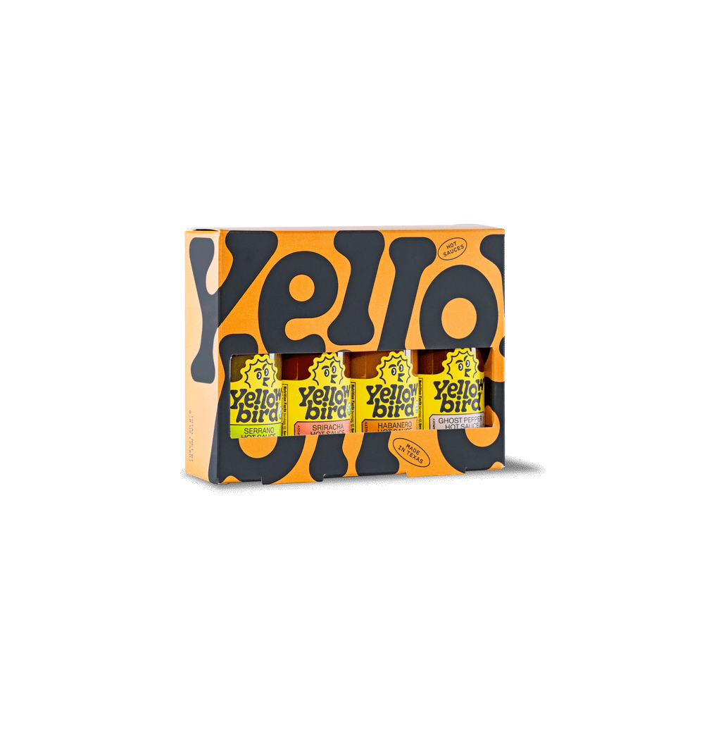 Yellowbird Organic Hot Sauce Variety 4-Pack 2.2 oz. Gift Set