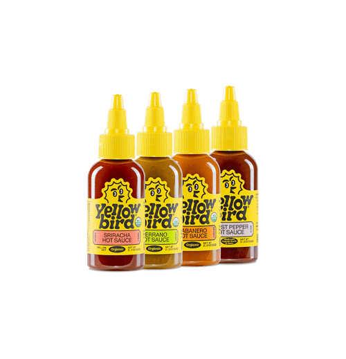 Yellowbird Organic Hot Sauce Variety 4-Pack 2.2 oz. Gift Set