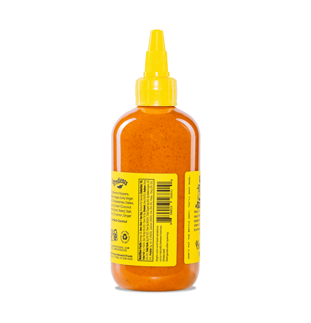 Yellowbird Strawberry Ginger Hot Sauce 9.8 oz. nutrition facts
