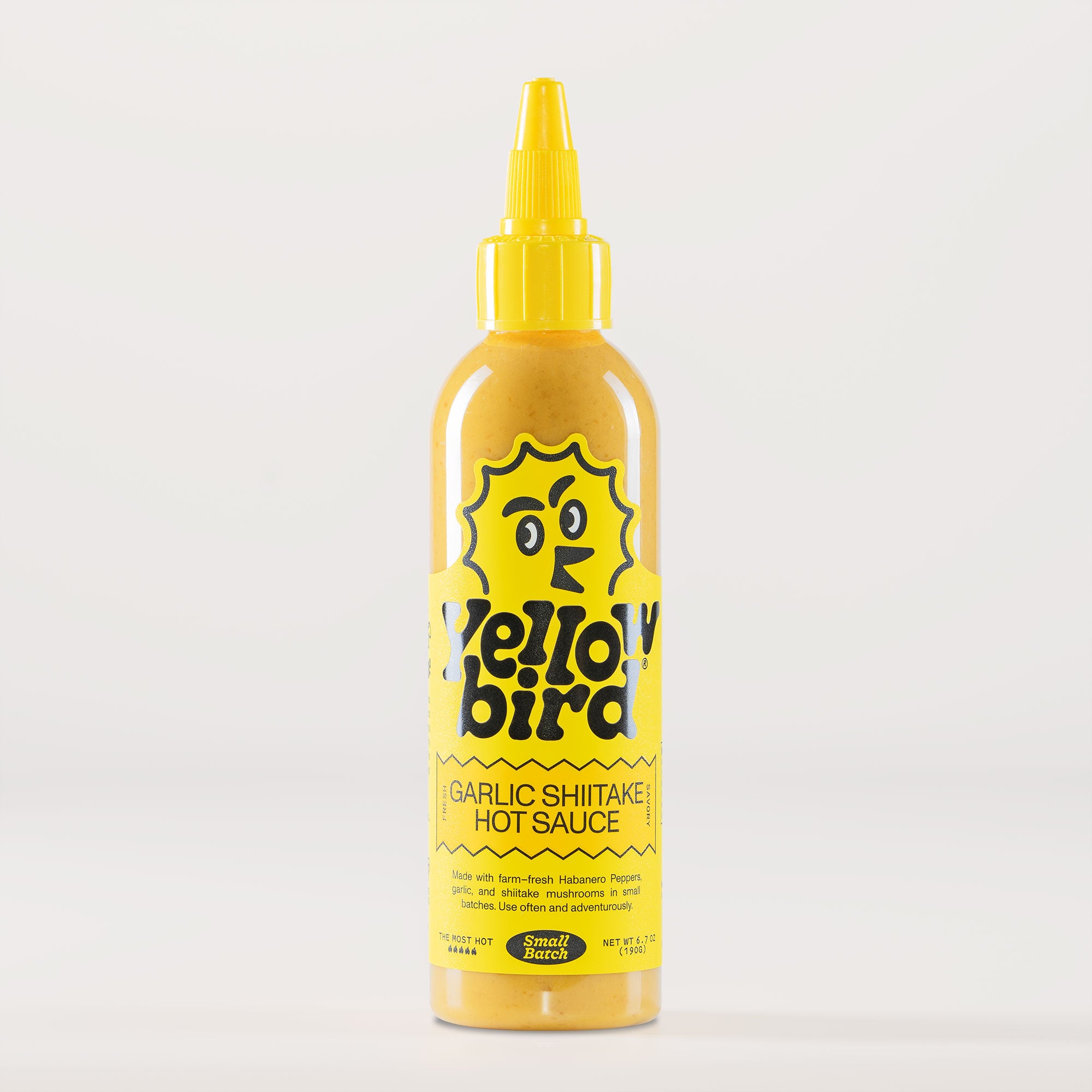 Yellowbird Garlic Shiitake Hot Sauce 6.7 oz.