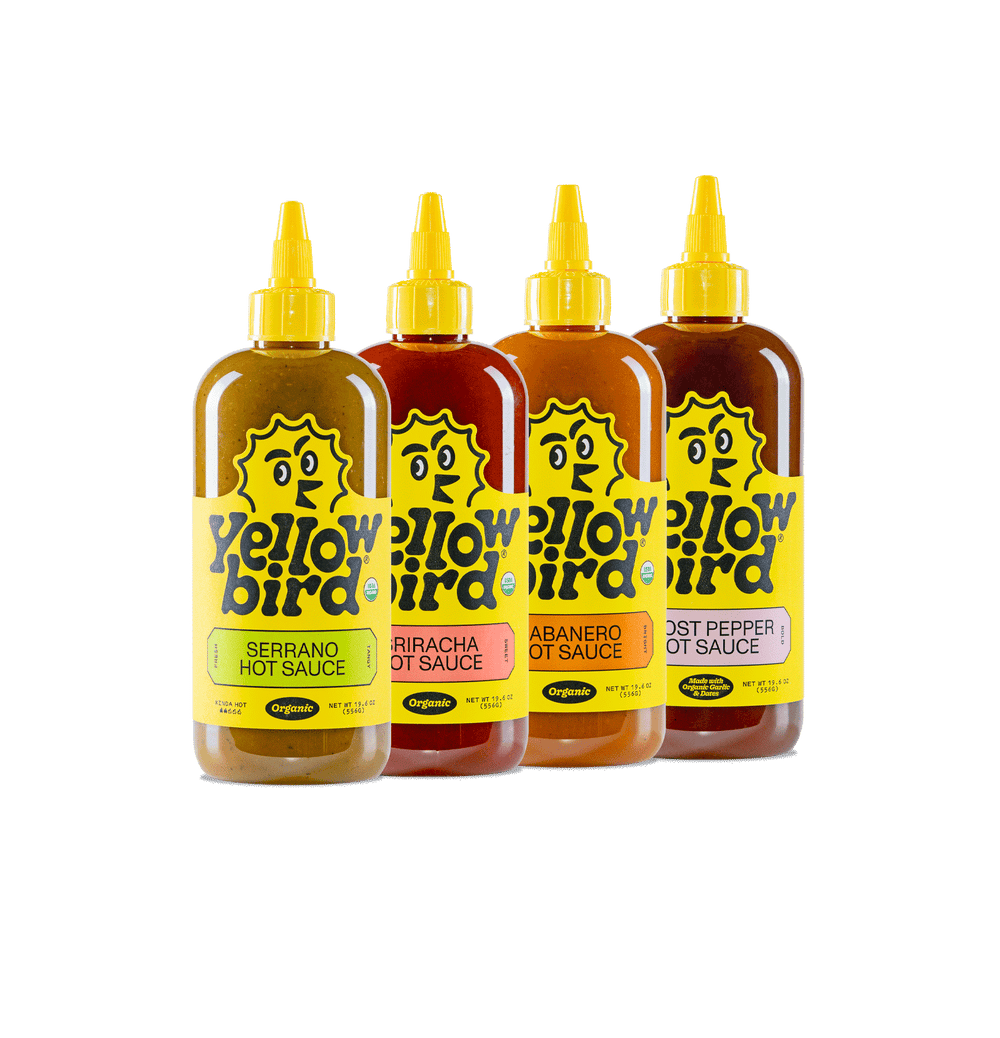 Yellowbird Organic Hot Sauce Variety 4-Pack 19.6 oz.