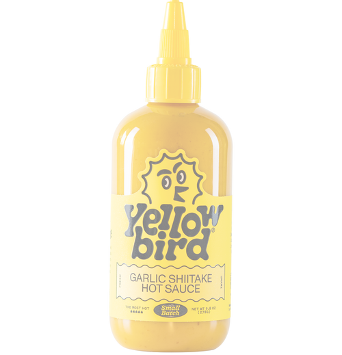 Yellowbird Garlic Shiitake Small Batch Hot Sauce 19.6 oz. OUT OF STOCK