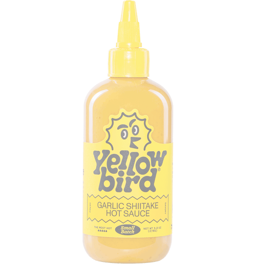 Yellowbird Garlic Shiitake Hot Sauce 19.6 oz. OUT OF STOCK