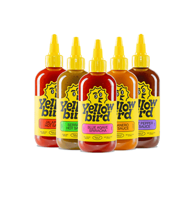 Yellowbird Classic Hot Sauce 9.8 oz. Variety 5-Pack