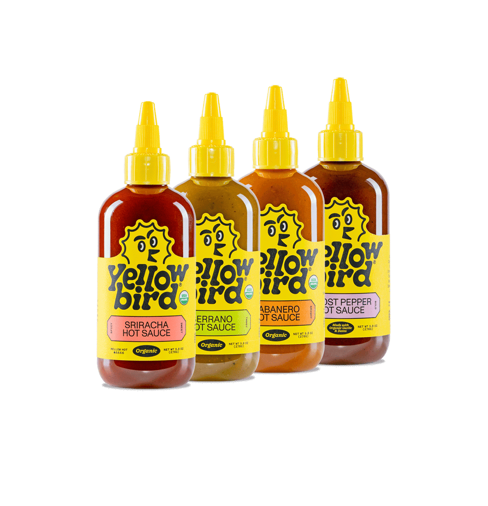 Yellowbird Organic Hot Sauce Variety 4-Pack 9.8 oz.
