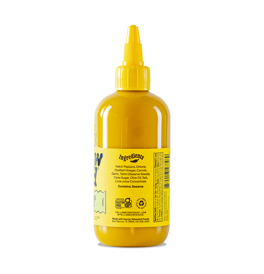 Yellowbird Hatch Tahini Hot Sauce 9.8 oz. ingredients