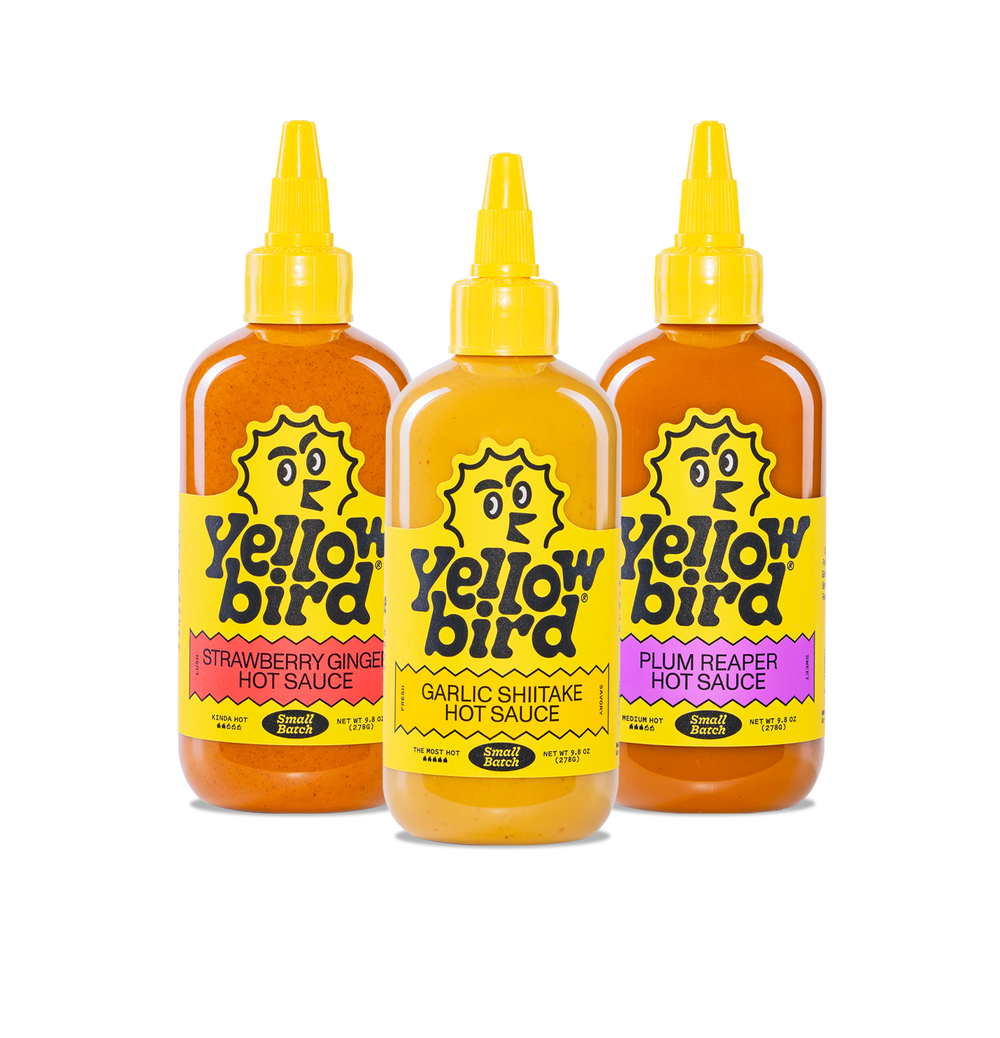 Yellowbird Small Batch Hot Sauce 9.8 oz. Variety Set 3-Pack