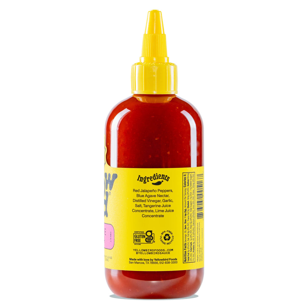 Yellowbird Classic Blue Agave Sriracha 9.8 oz. ingredients
