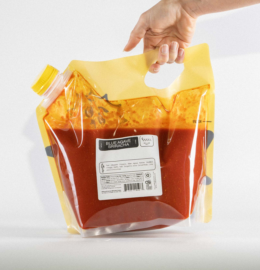 Yellowbird Classic Blue Agave Sriracha Gallon Flex Bag