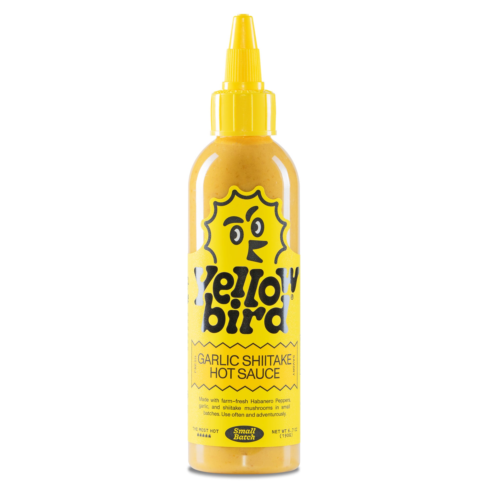 Yellowbird Garlic Shiitake Hot Sauce 6.7 oz.