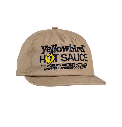 Yellowbird Hot Sauce Embroidered Khaki Surf Hat 