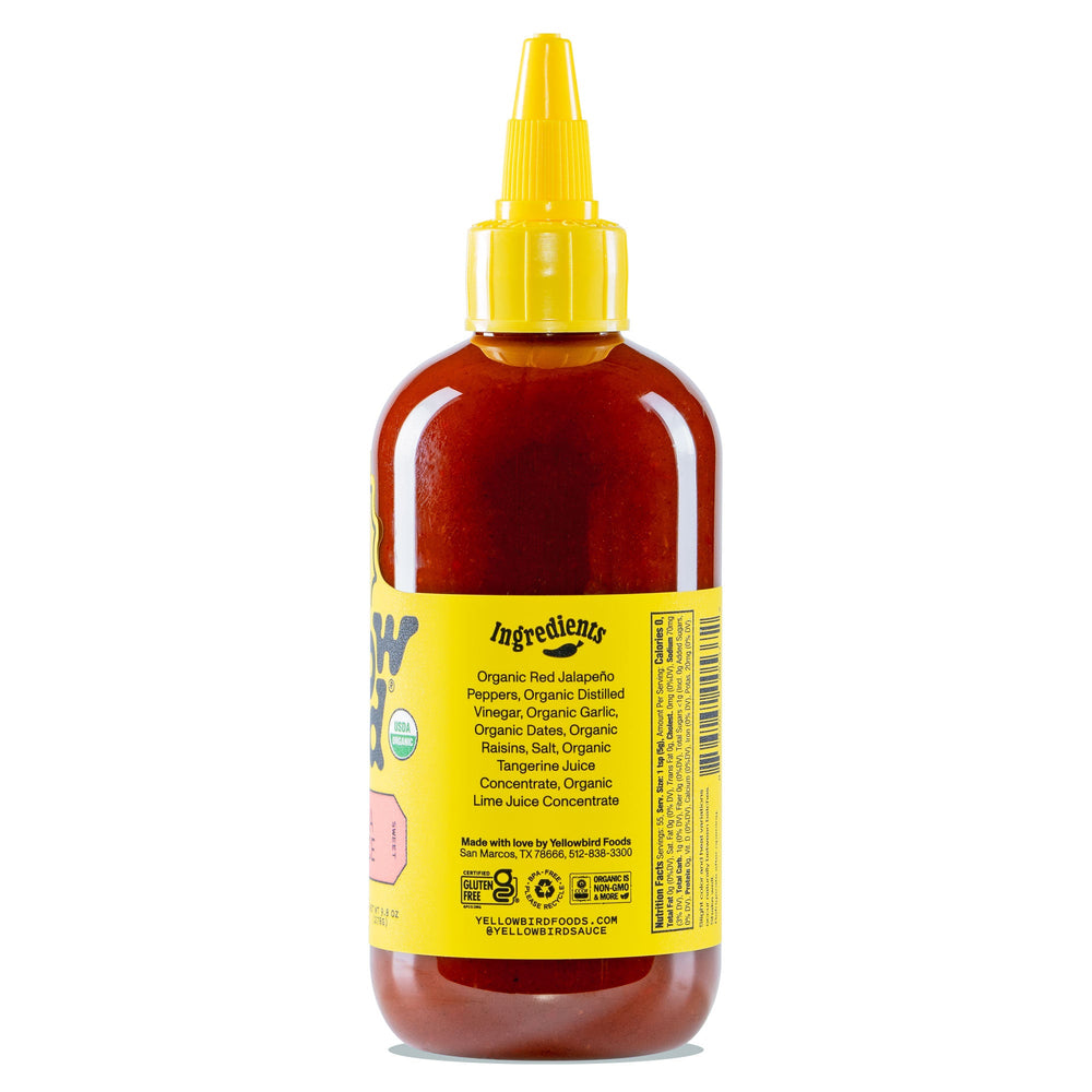 Yellowbird Organic Sriracha 9.8 oz. ingredients