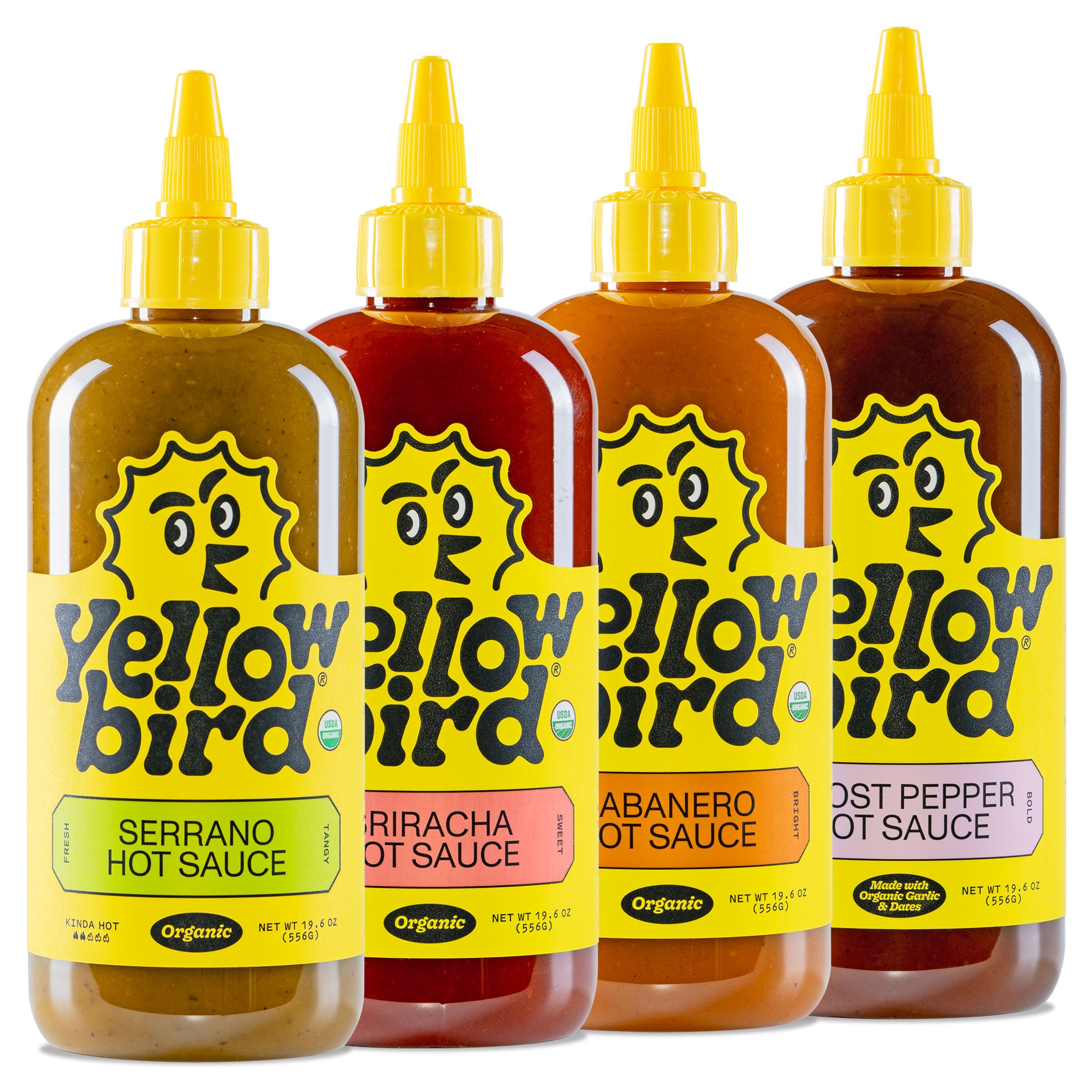 19.6 oz. Organic Hot Sauce Variety 4–Pack