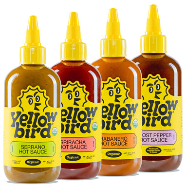 Yellowbird Organic Hot Sauce 9.8 oz. Variety 4-Pack